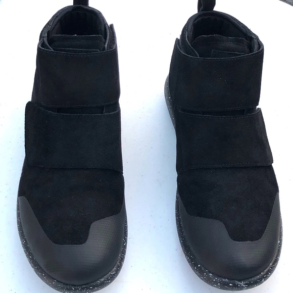 Boots Moccasin Sneaker Boots Unisex Black Suede Worldboots LEES # 2 - Picture 2 of 7